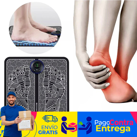 RelaxaFeet™: alfombrilla estimuladora de pies eléctrica EMS para mejorar la circulación, el masaje de acupresión y el alivio de la fatiga