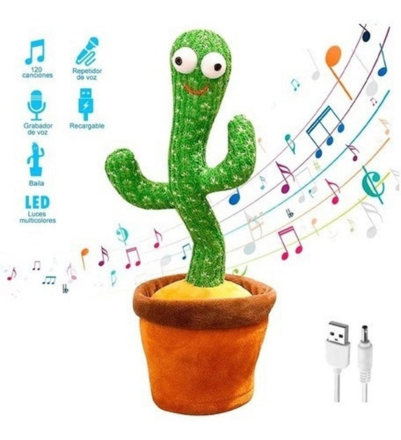 Cactus Bailarín Imitador Juguete Recargable